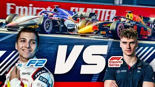 F1 Esports Champion VS Real Life F2 Driver On F1 2021!!!