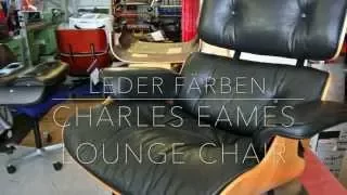 Leder nachfärben - Charles Eames Lounge Chair