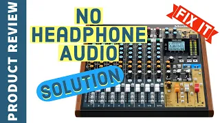 Solution to No Audio on Headphones | TASCAM Model 12