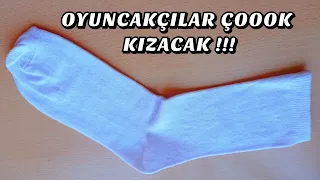 ÇORAPTAN OLDUĞUNA İNANAMAYACAKSINIZ 🧦♻️💯😲🤔🐇🐇