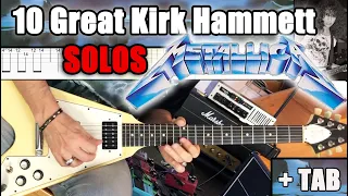 10 Great Kirk Hammett Solos (Metallica) + TAB