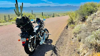 Motorcycle Camping In The Sierra Ancha Wilderness On A Harley