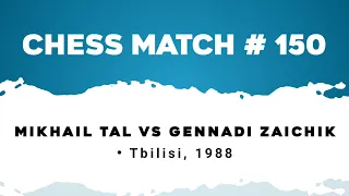 Mikhail Tal vs Gennadi Zaichik • Tbilisi, 1988