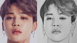 How to draw Jimin BTS - step by step | Drawing Tutorial | YouCanDraw