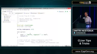 CppCon 2015: Dmitri Nesteruk "CLion Tips & Tricks"