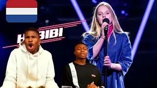 Anna-Julia - 'Habibi' | The Blind Auditions | The Voice van Vlaanderen | VTM | REACTION