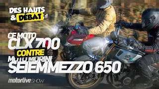 SEIEMEZZO 650 x CLX 700 | DES HAUTS ET DÉBAT !! | MOTORLIVE