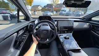 New Toyota BZ4X Test Drive POV 2023