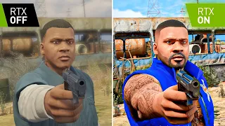 GTA 5 2013 vs 2022 - RTX OFF vs ON Graphics Comparison 'Final Mission' [RTX™ 3090 8K PC MODS]