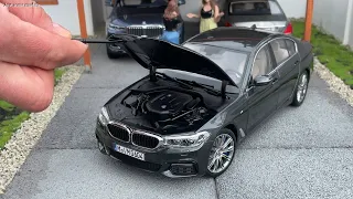 1:18 BMW 530d M Sport (G30) 2017, Sophisto grey - Kyosho [Unboxing]