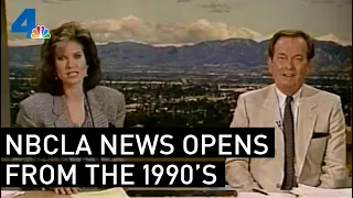 Channel 4 News Opens from the 1990's | From the Archives | NBCLA