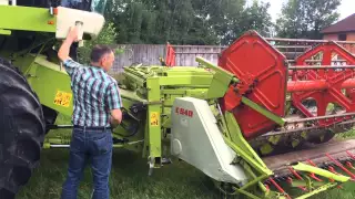 Claas Lexion 430 mit C540 Klappschneidwerk