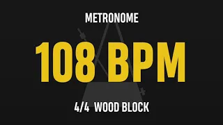 108 BPM 4/4 - Best Metronome (Sound : Wood block)