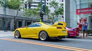 JDM legends and supercars in BGC cars and coffee