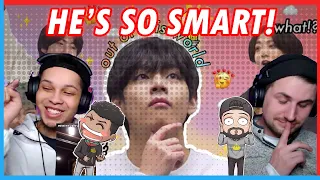 BTS caught off guard by Taehyung's unpredictable mind/skills - REACTION