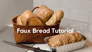 How to make faux bread #fakefood #fauxfoods