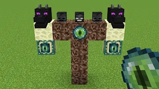 Which of the a DISTORTED HEROBRINE WITHER DRAGON GOLEM in MINECRAFT