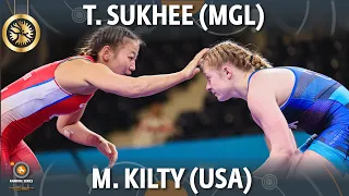 GOLD WW - 62 kg: T. SUKHEE (MGL) v. M. KILTY (USA)