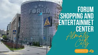 FORUM, Shopping and Entertainment Center in Almaty | Walking Tour 4k 60 fps | Almaty City 2024