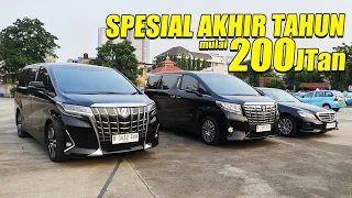 MOBIL MOBIL PREMIUM EX BLUBIRD SPESIAL AKHIR TAHUN, ALPHARD DAN MERCEDES