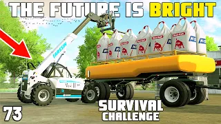 STRUGGLING TO £100,000 IN ONE EPISODE | Survival Challenge | Farming Simulator 22 - EP 73