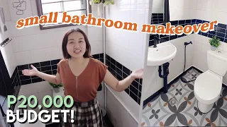 P20,000 Banyo Makeover!!😱 // Small Rental Bathroom// by Elle Uy