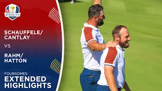 Schauffele/Cantlay vs Rahm/Hatton Extended Highlights | 2023 Ryder Cup