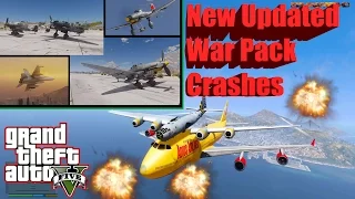 GTA V: New Updated War Pack Plane and Helicopter Best Extreme Longer Crash Compilation