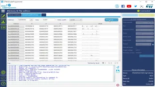 Download firmware using stm32cubeprogrammer