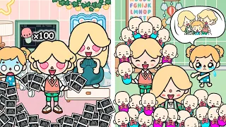 I Asked For 1, Mom Gave Birth To 100 Babies | Toca Life Story | Sad Story | Toca Boca