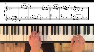 Felix le Couppey, Étude in C Major Op. 17 No 6 Easy piano tutorial and practice aid with full score.