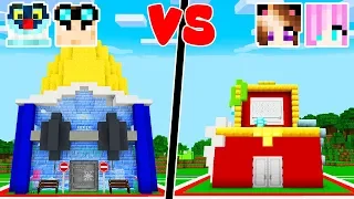 COSTRUISCO LA CASA DELLE RAGAZZE SU MINECRAFT! 👧 - Sfida di Case