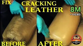FIX CRACKING LEATHER - LEATHER REPAIR VIDEO *****