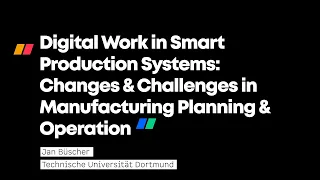 Innovation Forum: "Digital Work in smart production systems"