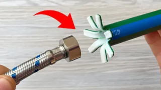 I didn't know this for so many years! 3 simple ways to connect 2 pipes without using an adapter