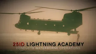 Waterborne Operations with  Chinook and Black Hawk Helicopter