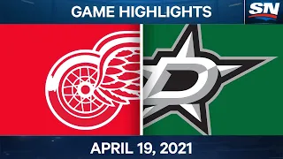 NHL Game Highlights | Red Wings vs. Stars – Apr. 19, 2021