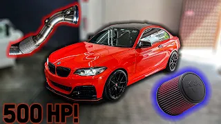 REPRO, DOWNPIPE Y FILTRO A MI BMW!!!🔥 500 HP!!!😱