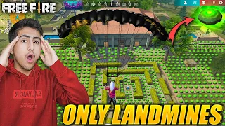 Landmines Only Challenge😱😍9999+ Landmines In Full Map - Garena Free Fire