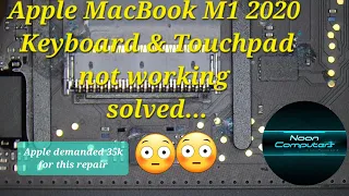 Apple MacBook Air M1 2020 (A2337) Keyboard and Touchpad Not Working Solved