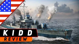 ЭСМИНЕЦ KIDD! СТАРЫЙ АМЕРИКАНСКИЙ ПИРАТ! WORLD OF WARSHIPS