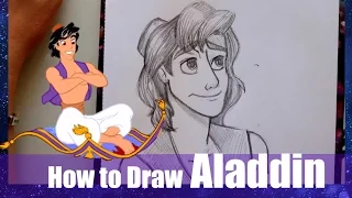 How to Draw ALADDIN (from Disney's Aladdin) - @dramaticparrot