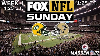 2021 NFL Season - Week 1 - (Prediction) - Packers at Saints (Madden 22)