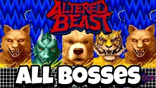 Altered Beast - All Bosses (Genesis)