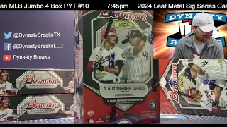 2024 Bowman Baseball Card Jumbo 4 Box Half Case Break #10 Sports Cards