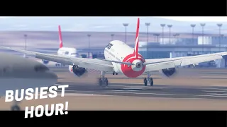 15 MINS of Landings and Takeoffs at BUSY Sydney | Plane Spotting Infinite Flight Expert Server