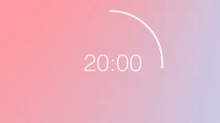 20 minute countdown timer - Pastel Color Wheel background