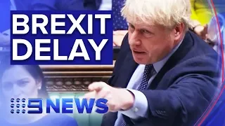 British PM forced to ask EU for another Brexit extension | Nine News Australia
