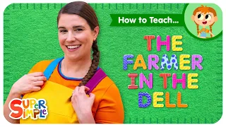 How To Teach the Super Simple Song "The Farmer In The Dell" - Action Verb Song for Kids!