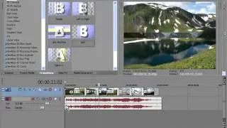 Видео монтаж в Sony Vegas 910 - 12.Тонкая настройка переходов Рендер в DivX